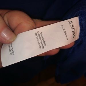 YFB 100% Cotton Gauze Royal Blue Button Down Shirt Dress main image 0